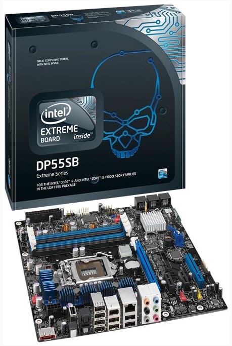 Intel P55 yonga setli microATX anakartını duyurdu; Extreme Board serisi DP55SB