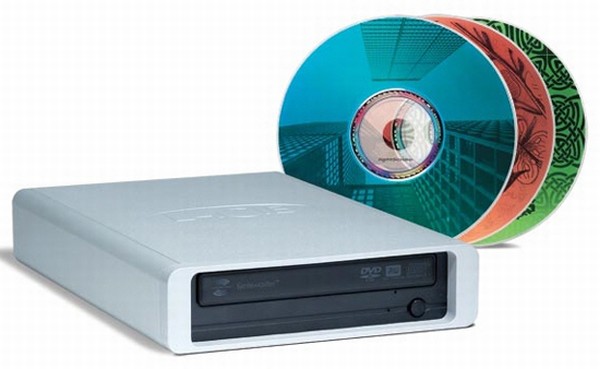 LaCie'den 22x hızında kayıt yapabilen LightScribe destekli DVD yazıcılar