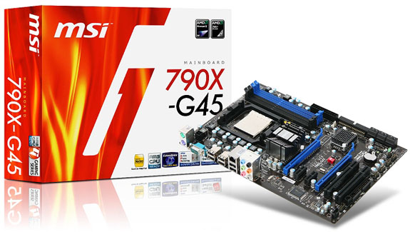 MSI'dan AMD işlemciler için 790X çipsetli yeni anakart: 790X-G45