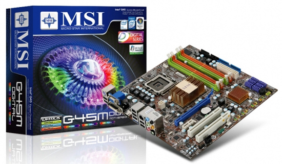 MSI'dan G45M Digital; Entegre grafik işlemcili Micro-ATX anakart