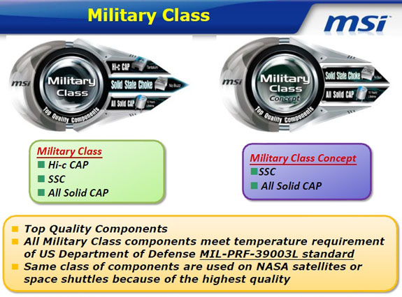 MSI özel tasarımlı 'Military Class' ekran kartlarını detaylandırdı
