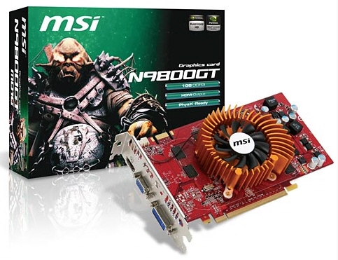 MSI düşük güç tüketimli iki yeni GeForce 9800GT hazırladı