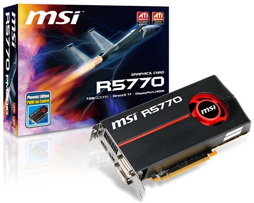 MSI Radeon HD 5750 ve Radeon HD 5770 modellerini duyurdu