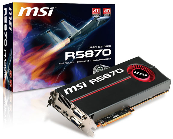MSI Radeon HD 5850 ve Radeon HD 5870 modellerini duyurdu