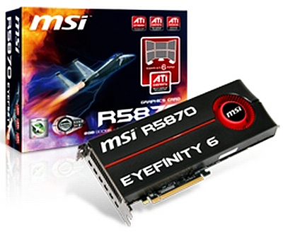 MSI Radeon HD 5870 Eyefinity6 Edition modelini pazara sunuyor