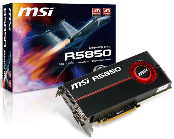 MSI Radeon HD 5850 ve Radeon HD 5870 modellerini duyurdu