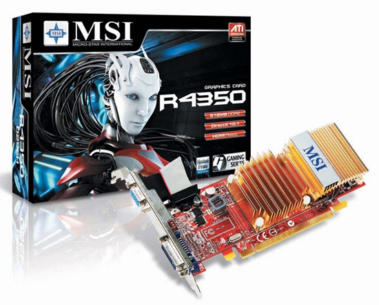 MSI Radeon HD 4350 temelli iki yeni ekran kartı hazırladı