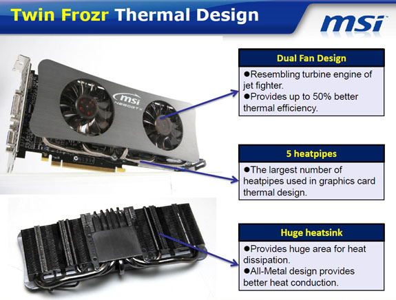 MSI, Twin Frozr soğutma sisteminin detaylarını açıkladı