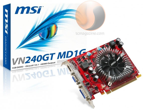 MSI GeForce GT240 tabanlı yeni ekran kartını duyurdu