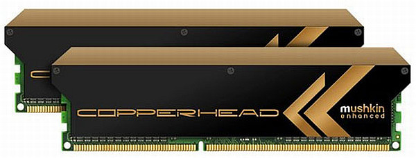 Mushkin Copperhead serisi soğutucusu özel DDR3 bellek kitlerini duyurdu
