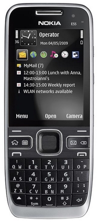 Nokia, hibrid QWERTY klavyeli telefonu E55'i duyurdu