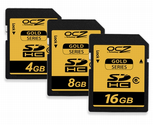 OCZ, Gold serisi SDHC bellek kartlarını duyurdu