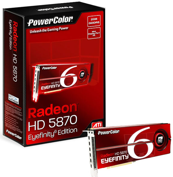 PowerColor, Radeon HD 5870 Eyefinity6 Edition modelini tanıttı