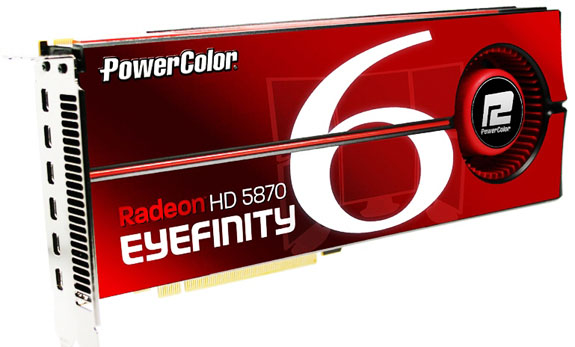 PowerColor, Radeon HD 5870 Eyefinity6 Edition modelini tanıttı