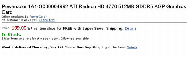ATi Radeon HD 4770'in AGP versiyonu mu geliyor ?