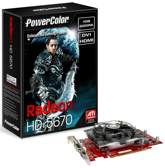 PowerColor Radeon HD 5670 modellerini duyurdu