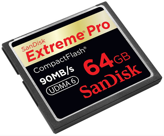 SanDisk Extreme Pro serisi yeni nesil Compact Flash bellek kartlarını duyurdu