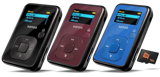 SanDisk yeni MP3 çalarını duyurdu; Sansa Clip+