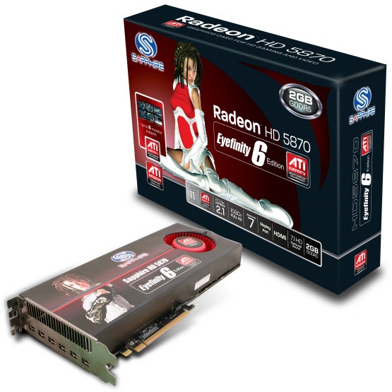 Sapphire Radeon HD 5870 Eyefinity6 Edition modelini duyurdu