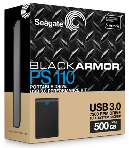 Seagate'den USB 3.0 destekli taşınabilir disk: BlackArmor PS110 