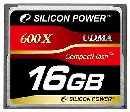 Silicon Power 600x performans derecelendirmeli CompactFlash bellek kartlarını duyurdu