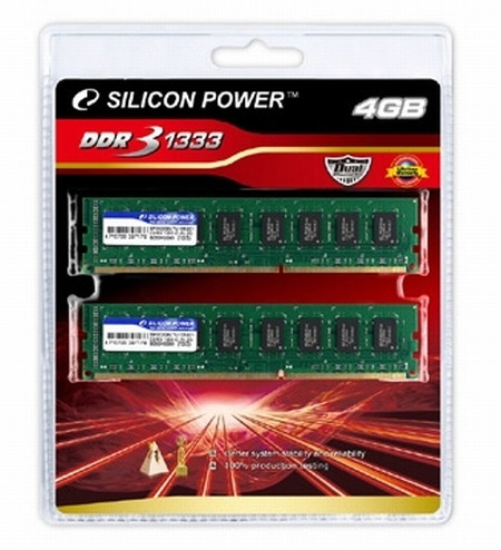 Silicon Power 4GB kapasitlei çift kanal DDR3 bellek kitini satışa sunuyor