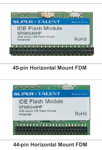 Super Talent gömülü sistemler için hazırladığı Flash Disk Modüllerini tanıttı