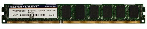 Super Talent çok-düşük profilli DDR3 bellek modülünü duyurdu