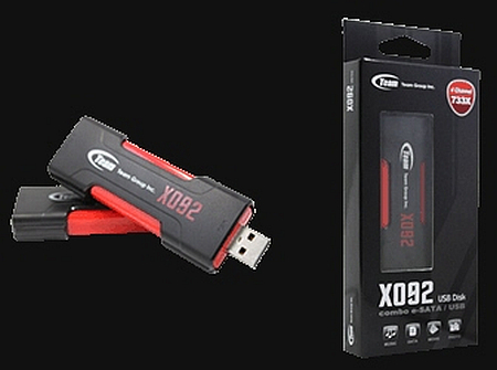 eSATA desteğiyle yüksek performans vaat eden USB bellek: Team X092