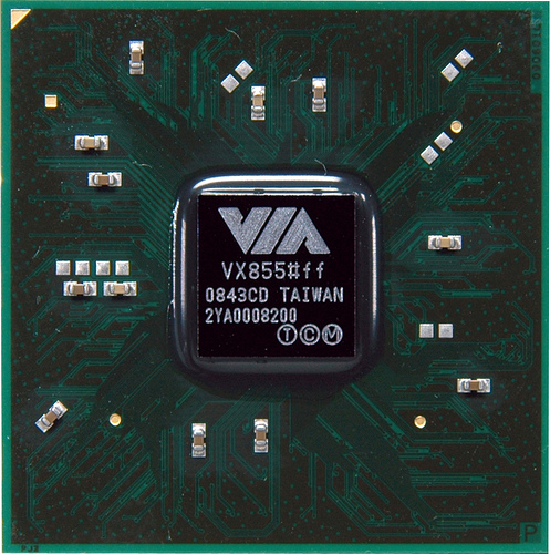 VIA'dan Nano ve C7 serisi işlemciler için yeni yonga seti; VX855