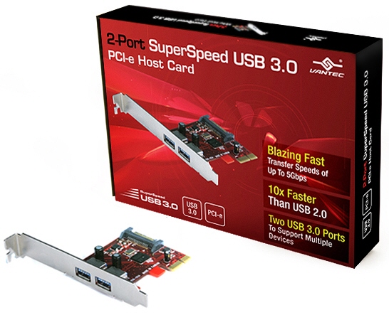 Vantec USB 3.0 genişleme kartı ve sabit disk kutularını duyurdu