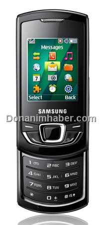 Samsung'dan alt segmentte konumlandırılan kızaklı telefon; E2550 Monte Slider