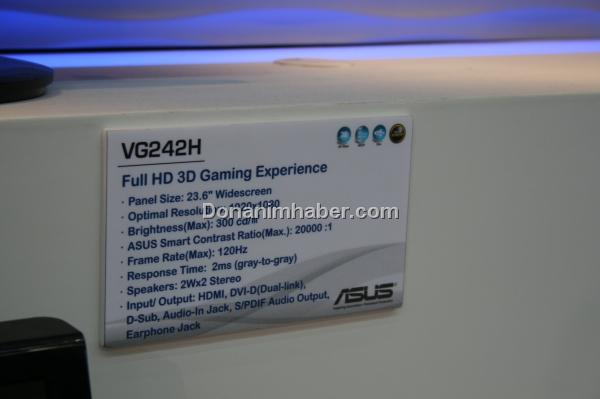 Computex 2009: Asus 120Hz Full HD LCD monitörünü gösterdi