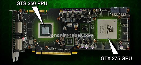 Fermi öncesinde Nvidia: GTX 275 CO-OP  PhysX