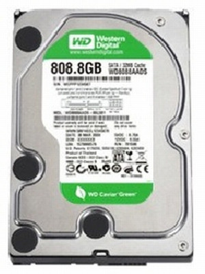 Western Digital, Caviar Green serisi 808.8GB'lık sabit diskini duyurdu