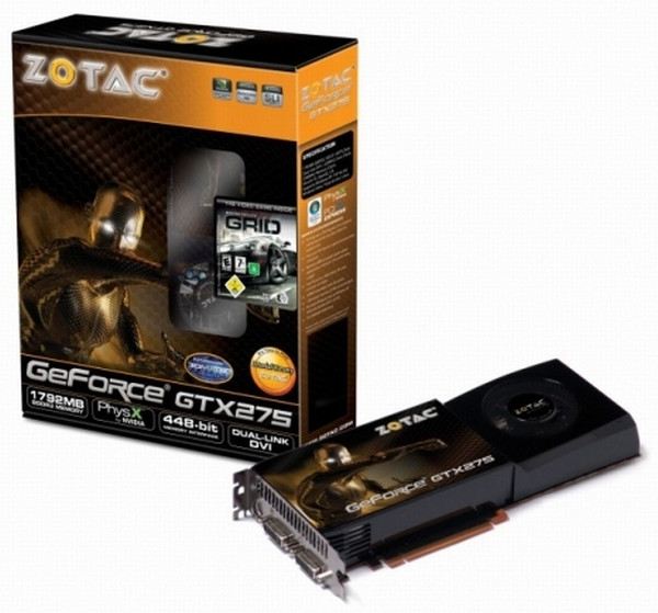 Zotac 1.8GB GDDR3 bellekli GeForce GTX 275 modelini duyurdu