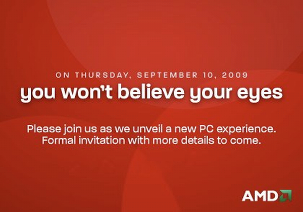 AMD-ATi: 'Gözlerinize inanamayacaksınız, 10 Eylül'ü bekleyin'