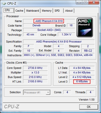 AMD'de bir yeni 'unlock' olayı daha; Phenom II X4 810'da L3 bellek tam adreslenebiliyor