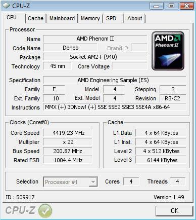 AMD'nin Phenom II X4 işlemcisi hava soğutmayla 4.4GHz'i gördü
