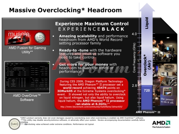 AMD: Phenom II X3 720 Black Edition hava soğutma ile 4GHz'i görebilir