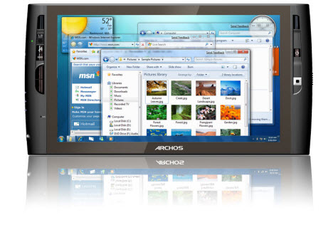 Archos 9 tablet bilgisayar artık daha hızlı bir işlemci kullanıyor