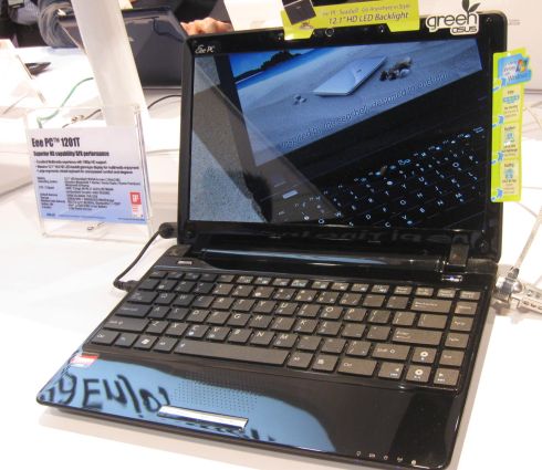 Asus'dan Nvidia ION tabanlı yeni netbook: Eee PC 1201NL