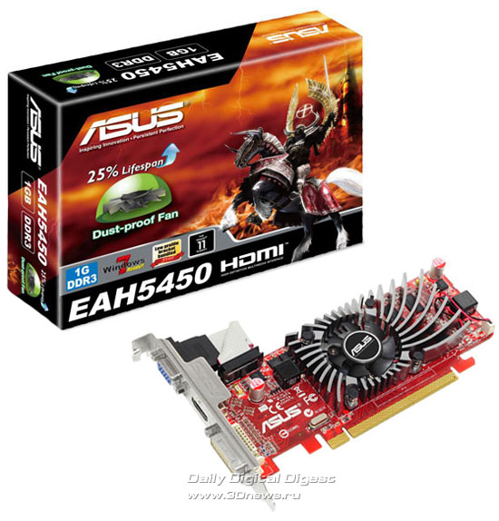 Asus Radeon HD 5450 modelini duyurdu