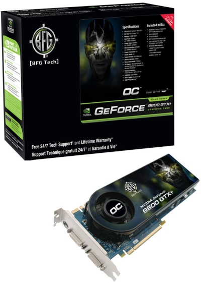 BFG, GeForce 9800GTX+ OC modelini kullanıma sunuyor