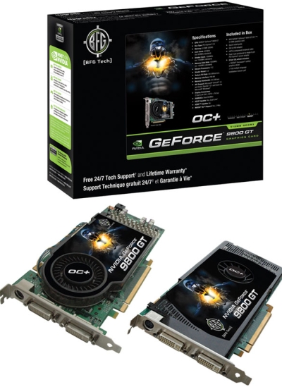 BFG'den fabrika çıkışı hız aşırtmalı iki yeni GeForce 9800GT