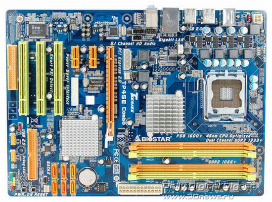 Biostar'dan DDR2/DDR3 bellek desteği sunan yeni anakart; TP45E Combo
