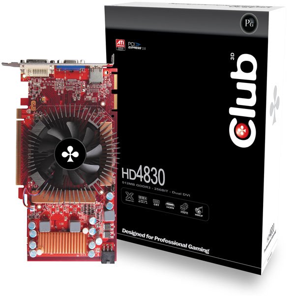 Club3D Radeon HD 4830 modelini duyurdu 