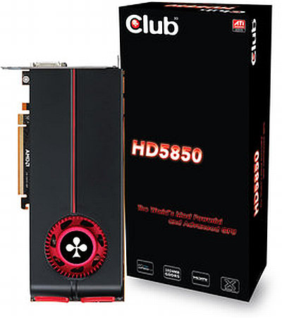 Club3D Radeon HD 5850 modelini satışa sundu