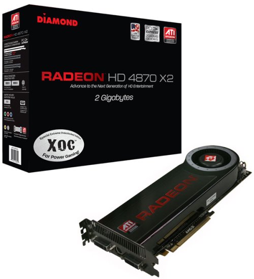 Diamond Radeon HD 4870 X2 XOC modelini kullanıma sunuyor