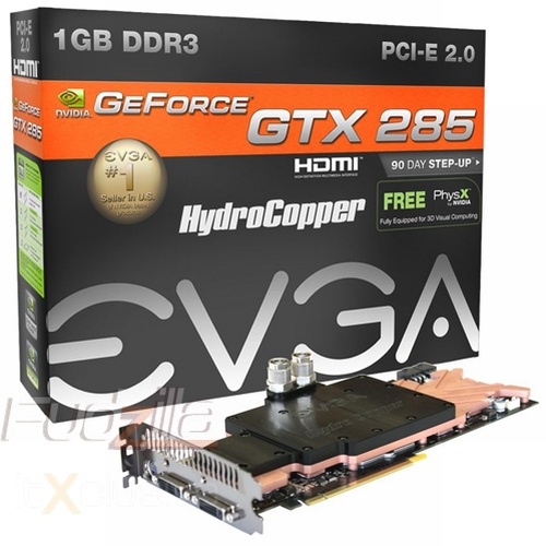 EVGA'nın su soğutmalı GeForce GTX 285 HydroCopper modeli göründü